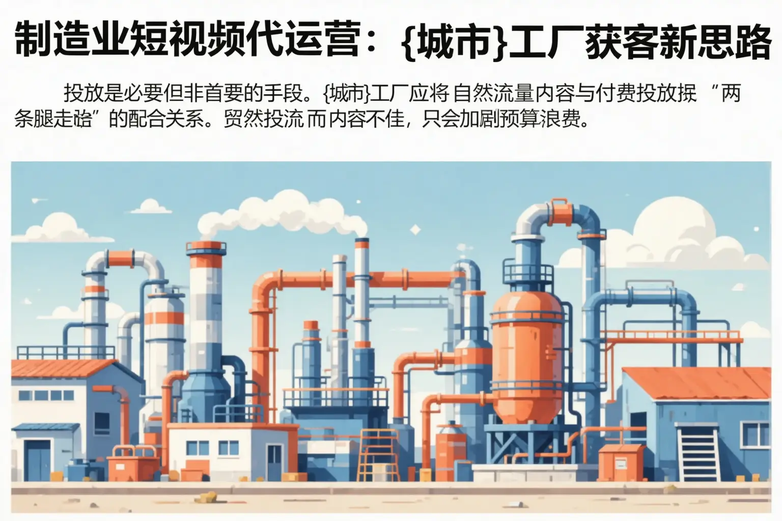 制造业短视频代运营：临县工厂获客新思路